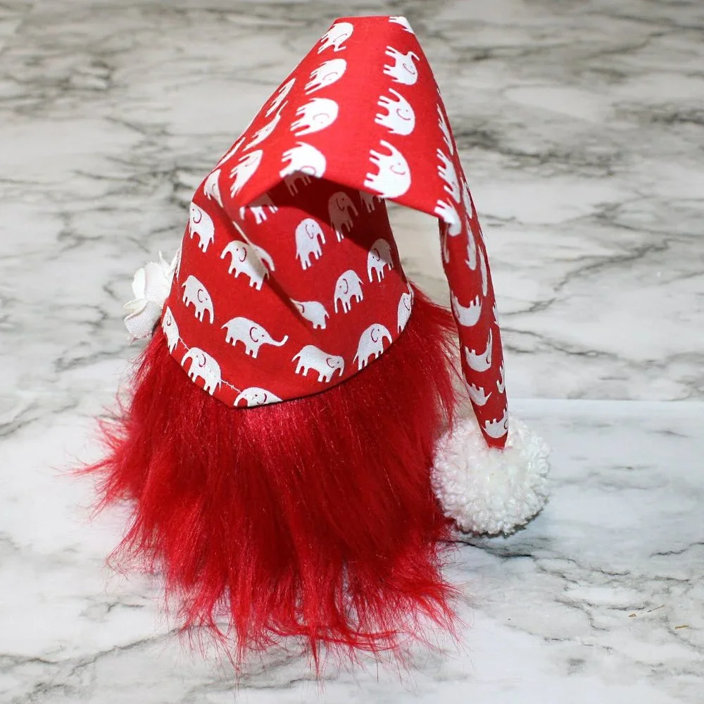 HAND CRAFTED Gnome Red Elephant Delta Sigma Theta Air Freshener Cover Decor